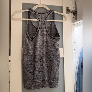 Gray Racerback Lulu Tank Top